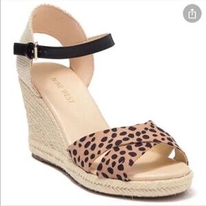 Nine West Leopard Print Sandals